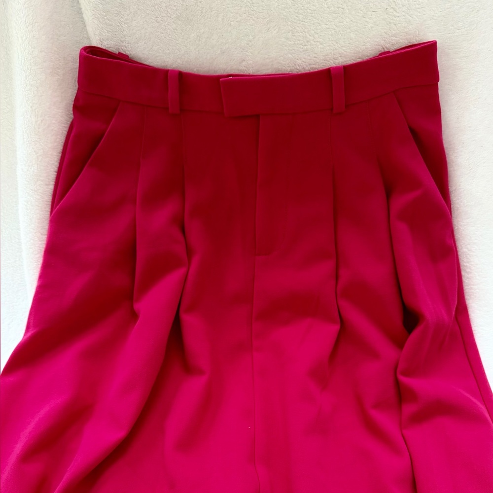 Anthropologie Maeve Avery Pleated Full Length Maxi Skirt Pink Size 6 Pockets - Picture 7 of 12